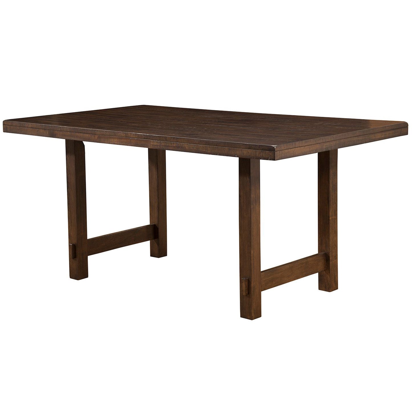 Emery Nice Dining Table, Rectangle Dining Table, Durable Dining Table, Rubberwood, Poplar & Acacia, MDF, 2929-01 Brand: Alpine Furniture; Size: 64inW x 38inD x 30.5inH; Weight: 103lb; Shape: Rectangular; Material: Rubberwood, Poplar & Acacia Solids + MDF Seating Capacity: Seats 4-6 people; Color: Walnut