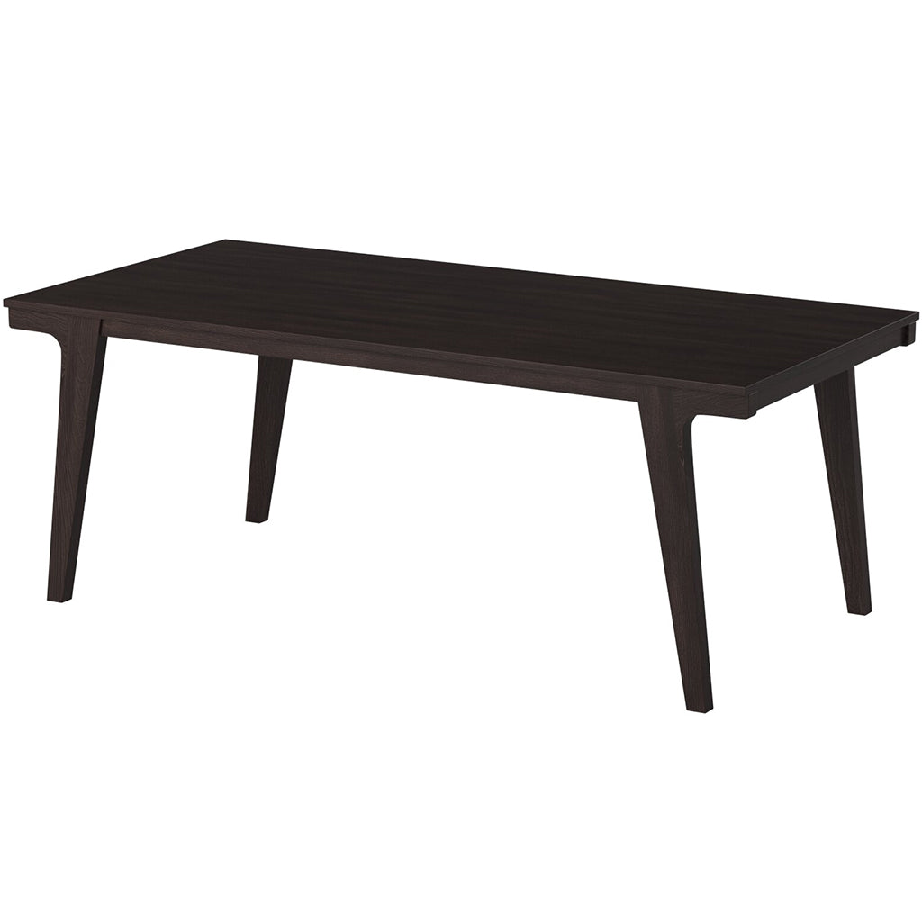 Olejo Fixed Top Table, Elegant Table For 6, Solid Wood Table, Dining Table, Rectangular, Solid Pine Wood, Plywood, 3315-01 Brand: Alpine Furniture; Size: 78inW x 38inD x 30inH; Weight: 105lb Shape: Rectangular; Material: Solid pine wood & plywood Seating Capacity: Seats 4-6 people; Color: Chocolate