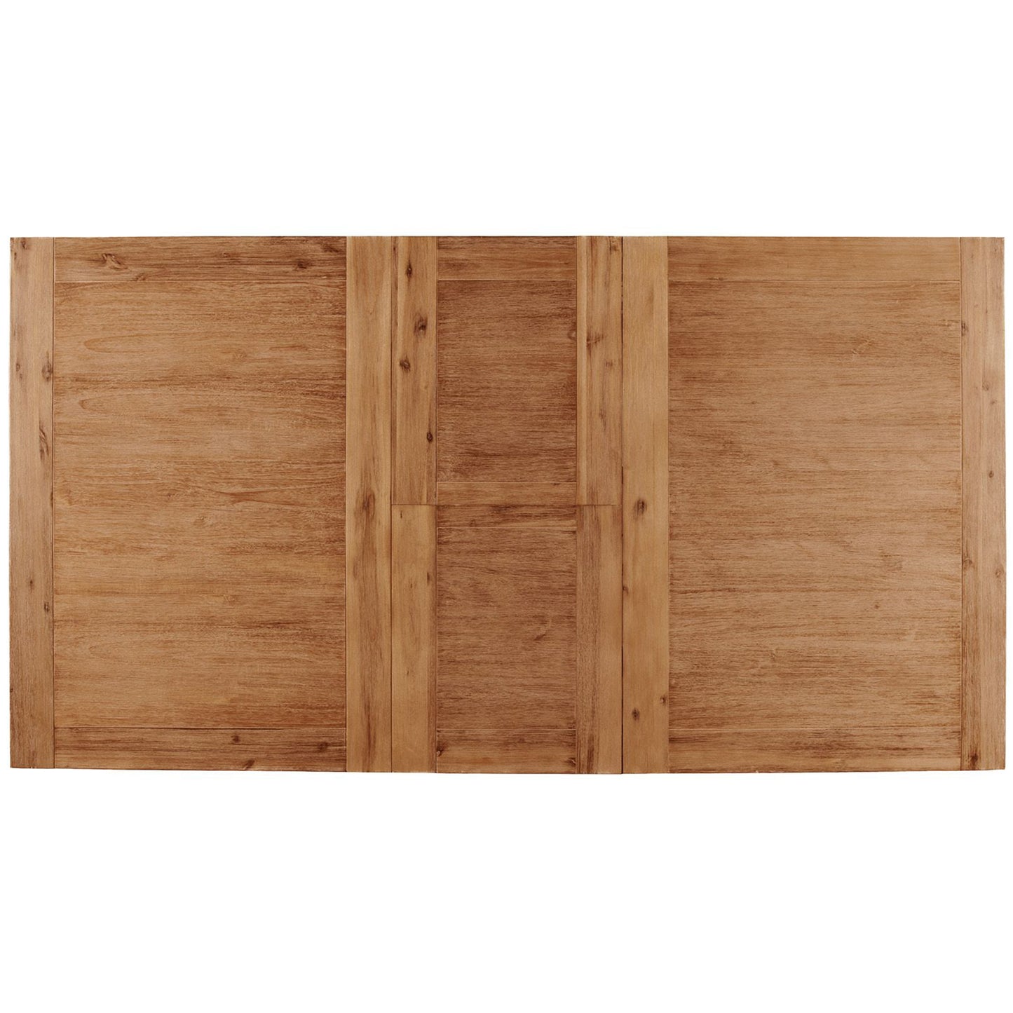 Aspen Antique Extendable Dining Table, 6 Seater Table, Rectangular, Solid Acacia Wood, 8812-01; Brand: Alpine Furniture Size: 60inW x 42inD x 30inH; Extended: 78inW x 42inD x 30inH Weight: 128lb; Shape: Rectangular; Material: Acacia Solids & Acacia Veneer Seating Capacity: Seats 4-6 people; Color: Iron brush antique natural color