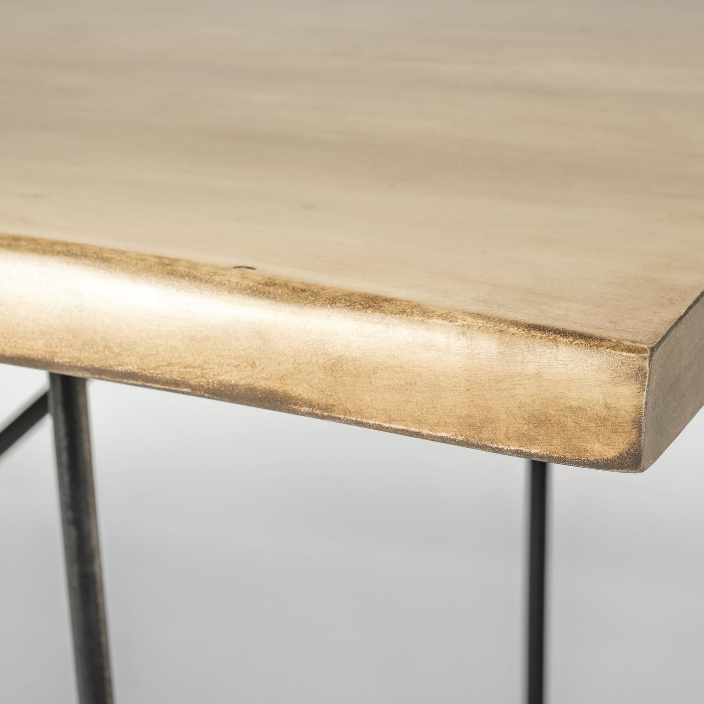 Modern Live Edge Dining Table Seats 8, Solid Acacia Wood, Metal Legs, 380476 Brand: Homeroots, Size: 80inW x 40inD x 30inH, Weight: 191.8lb, Shape: Rectangular, Material: Top: Acacia Wood, Legs: Metal, Seating Capacity: Seats 6-8 people, Color: Top: Natural Light Wood Color, Base: Black