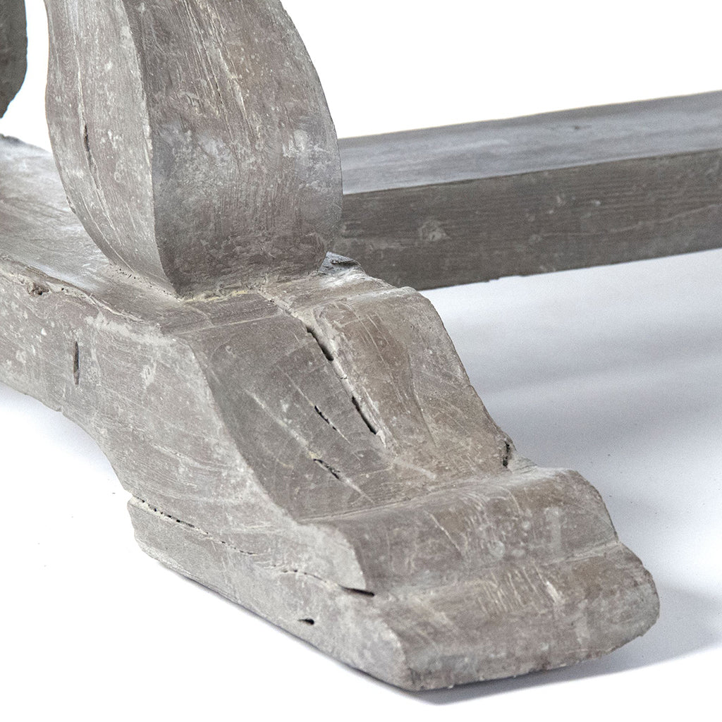 Lucie | Trestle Table For 8, Grey Solid Rectangular Table Fiberglass, LI-S10-25-58S-FG Brand: Zentique Size: 102inW x 39inD x 29.75inH, Weight: 305lb, Shape: Rectangular Material: Fiberglass, Seating Capacity: Seats 8-10 people, Color: Gray