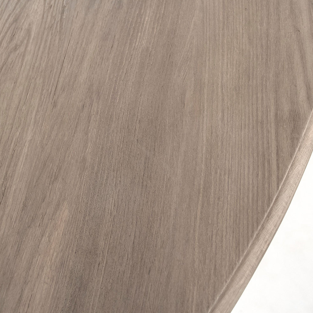 Arek | Oval Dining Table For 6, Raw Natural Finish, Wooden, LI-SH11-25-71 Brand: Zentique, Size: 80inW x 54.25inD x 31.50inH, Weight: 105lb Shape: Ovall, Material: Elm & Plywood Seating Capacity: Seats 4-6 people, Color: Raw natural finish