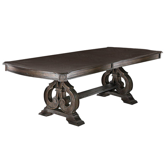 96" Sorensen | Dining Table Rustic Wood Leaf Extension, IDF-3150T