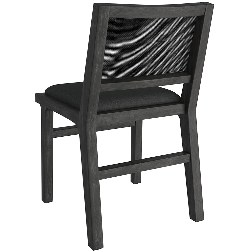 Clive | Linen Mid-Century Modern Dining Chairs, Set of 2, Charcoal, 202-617CH