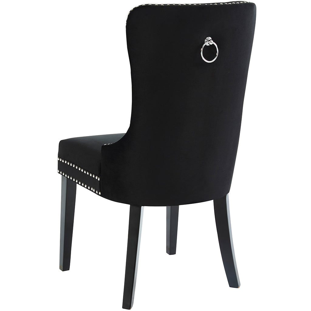 Rizzo | Dining Chairs With Chair Ring and Nail Head Trim Set of 2, 202-080BK