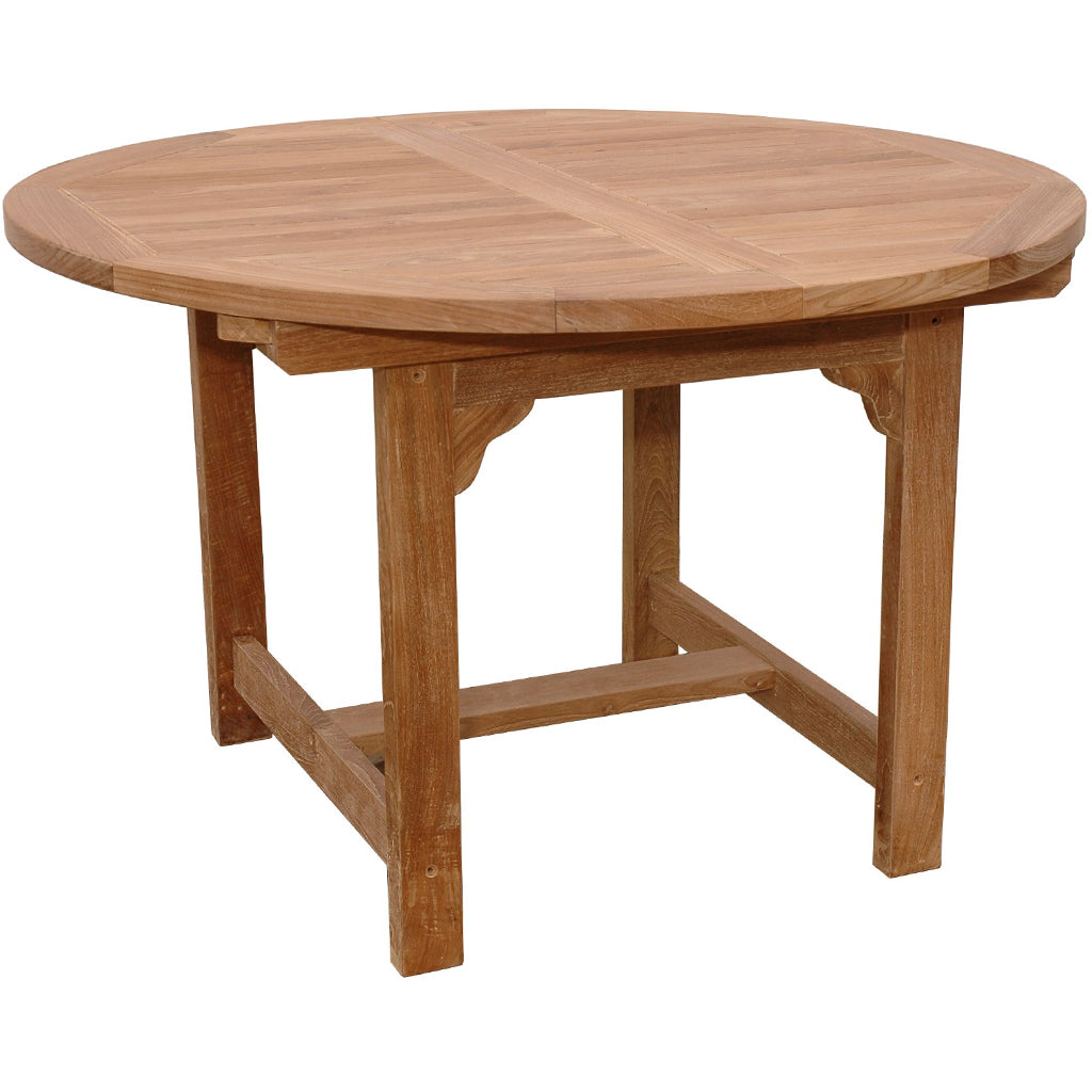 Bahama 67" Round To Oval Extendable Dining Table, Outdoor Teak Wood, TBX-067V Brand: Anderson Teak; Size: 67inW x 47inD x 29inH