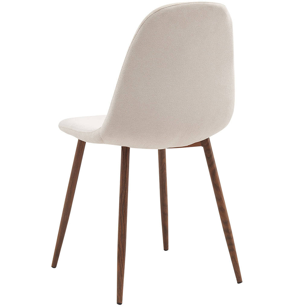 Lyna | Beige Fabric Chairs with Metal Legs, Set of 4, 202-250BG
