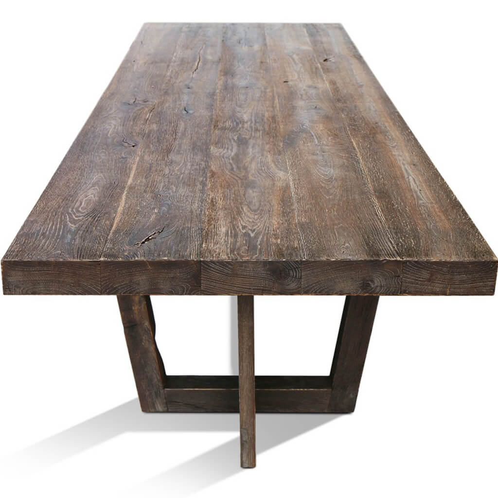Kamelot-3 | Solid Oak Dining Table, Rectangular, 10 Seater, SCANDI065