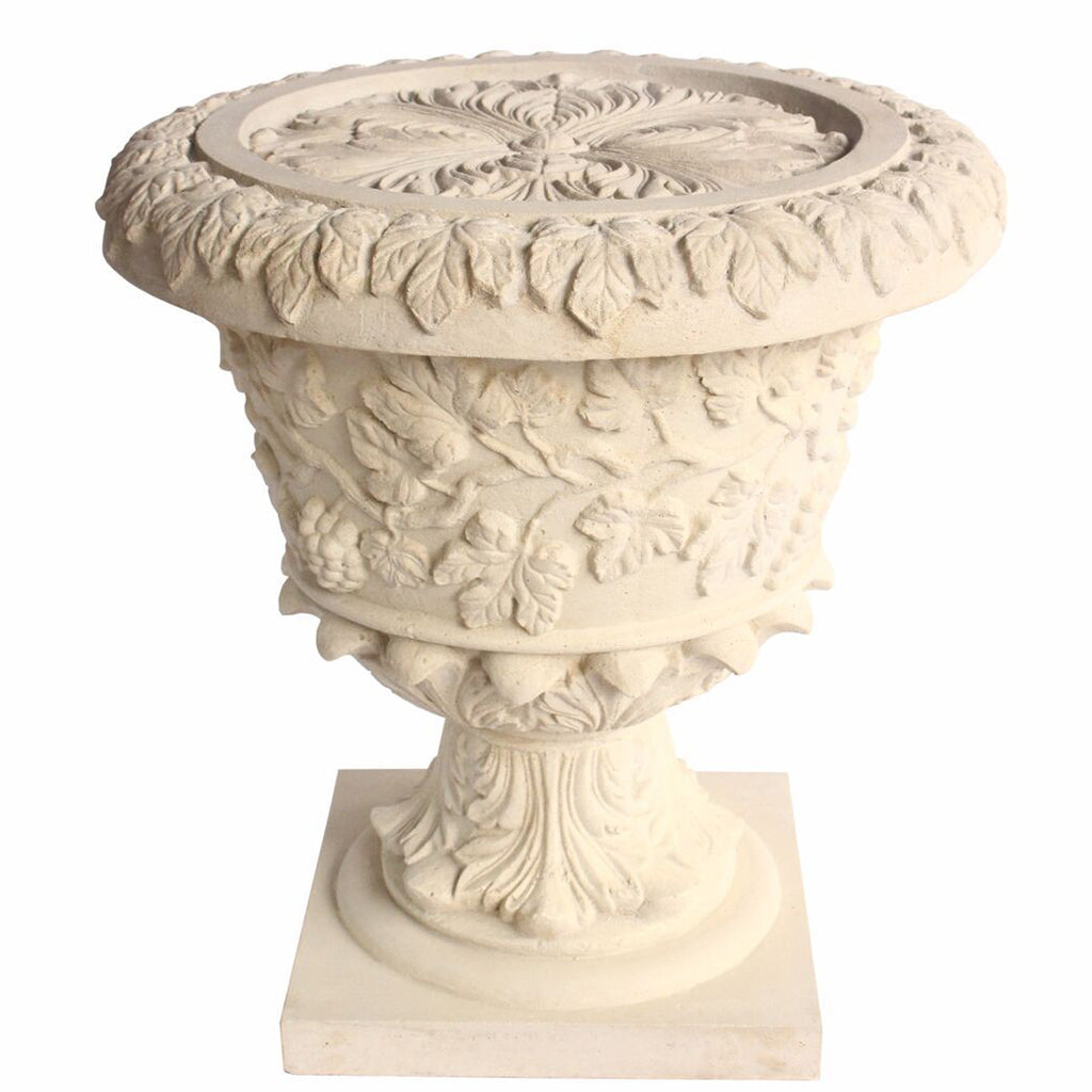 French Table Entrance Round Table, Ornate Base Glass Top, TB-G2626-36 Brand: Anderson Teak, Size: 36inW x 36inD x 26inH, 26inW x 26inD x 26inH (Base), Weight: 145lb, Shape: Round