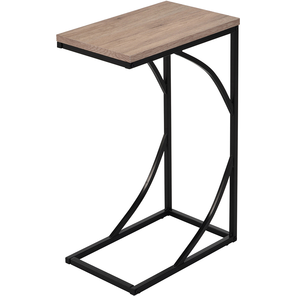 Darcy | Small Corner Table, MDF Top, Metal Base, 501-288NAT