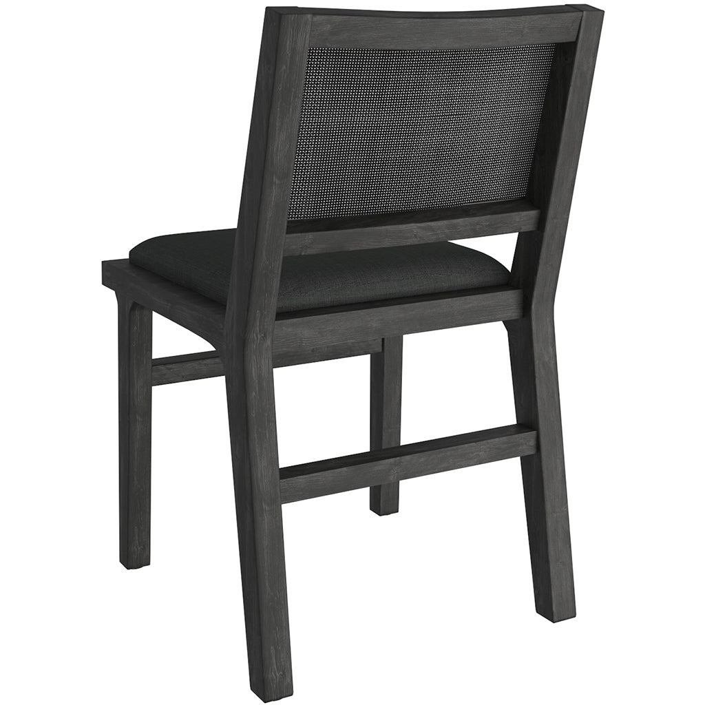 Clive | Linen Mid-Century Modern Dining Chairs, Set of 2, Charcoal, 202-617CH