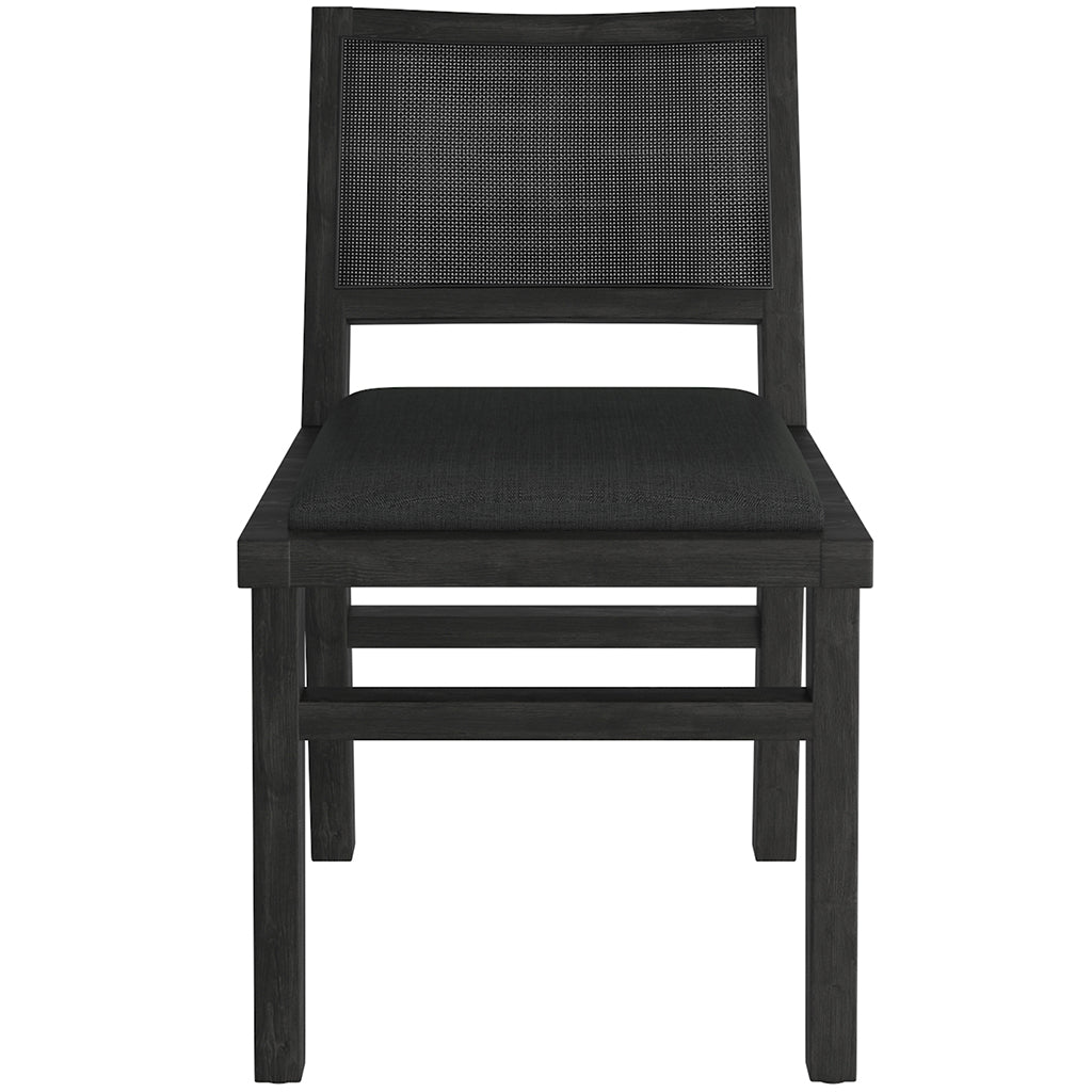 Clive | Linen Mid-Century Modern Dining Chairs, Set of 2, Charcoal, 202-617CH