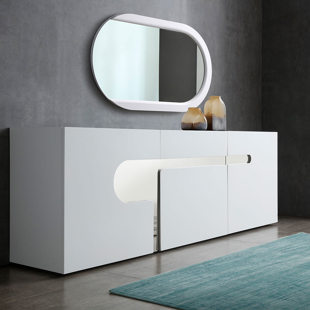 Tabselect Modern White Buffet