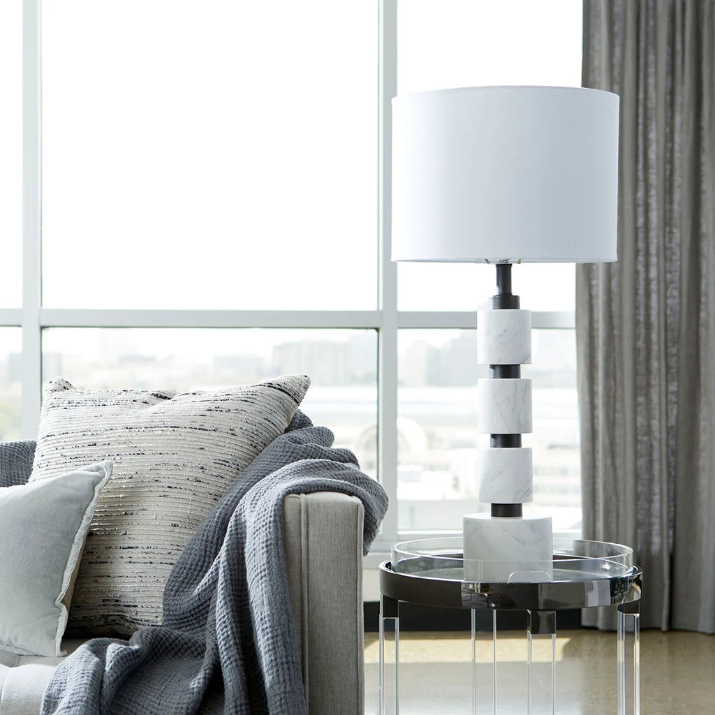 Prime | Acrylic Transparent Stylish End Table, Stainless Steel Frame, 09101