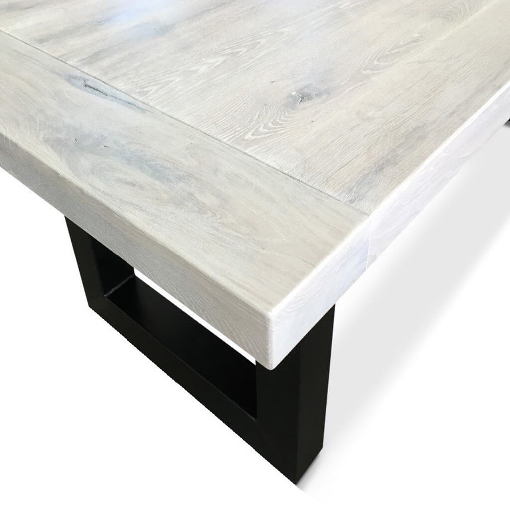 Stile | Rectangular Modern Dining Table, Solid Oak, U Legs, 8 Seater, SCANDI104