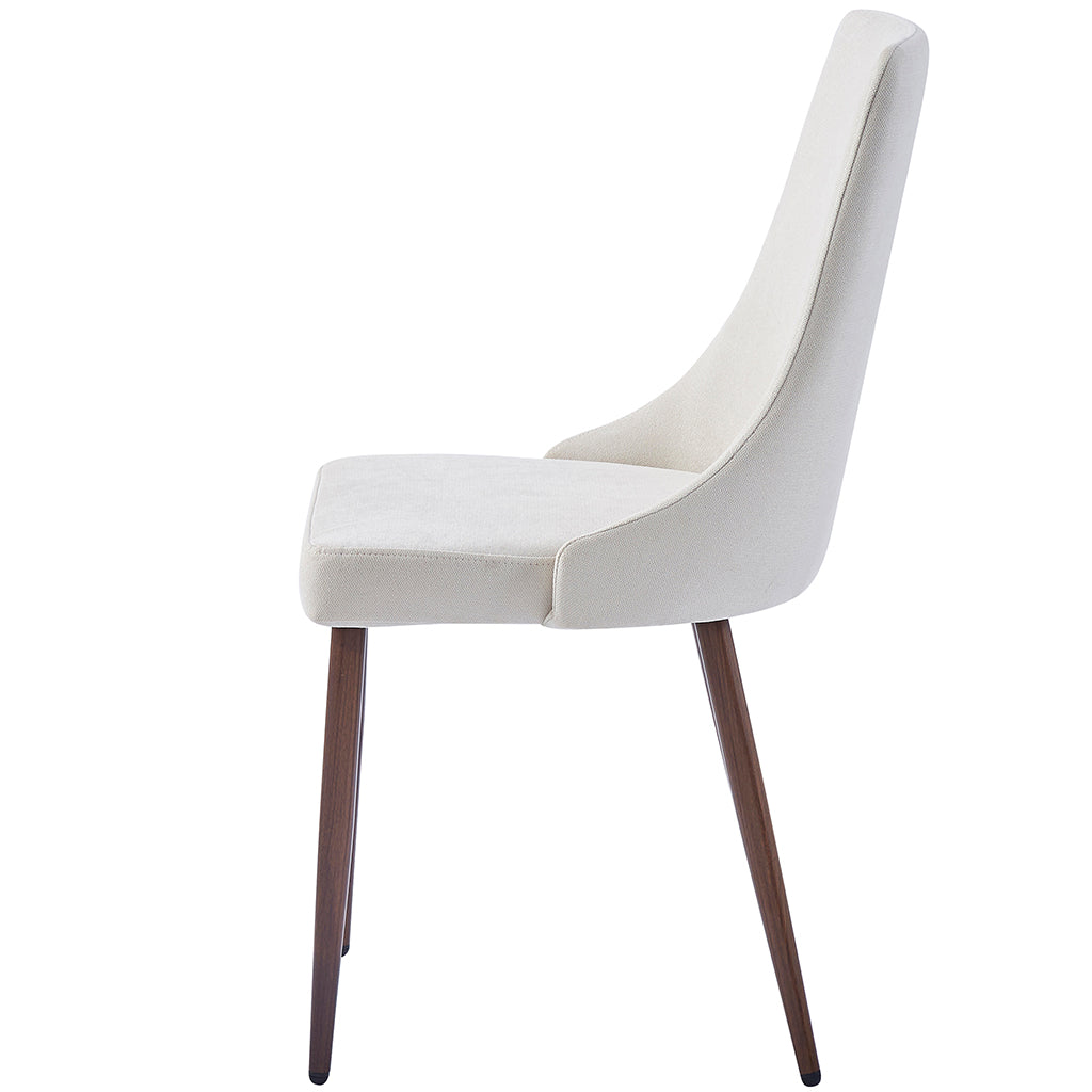Cora | Beige Trendy Fabric Dining Chairs, Set of 2, 202-182BG