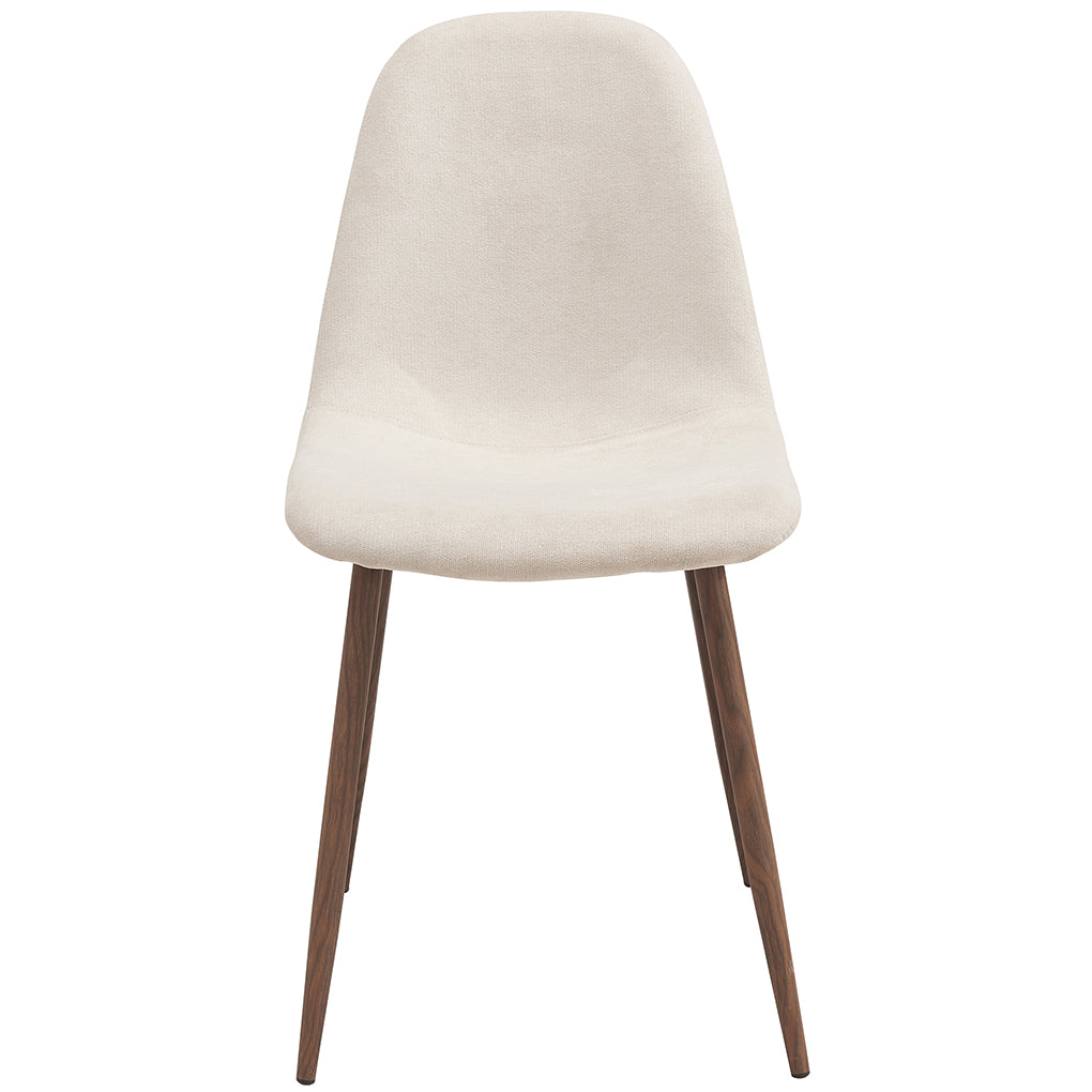 Lyna | Beige Fabric Chairs with Metal Legs, Set of 4, 202-250BG