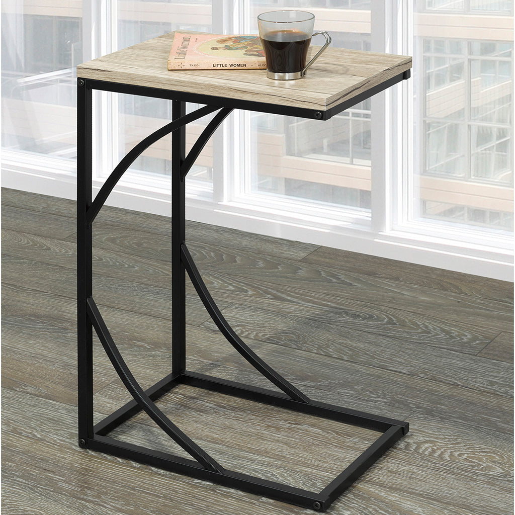 Darcy | Small Corner Table, MDF Top, Metal Base, 501-288NAT