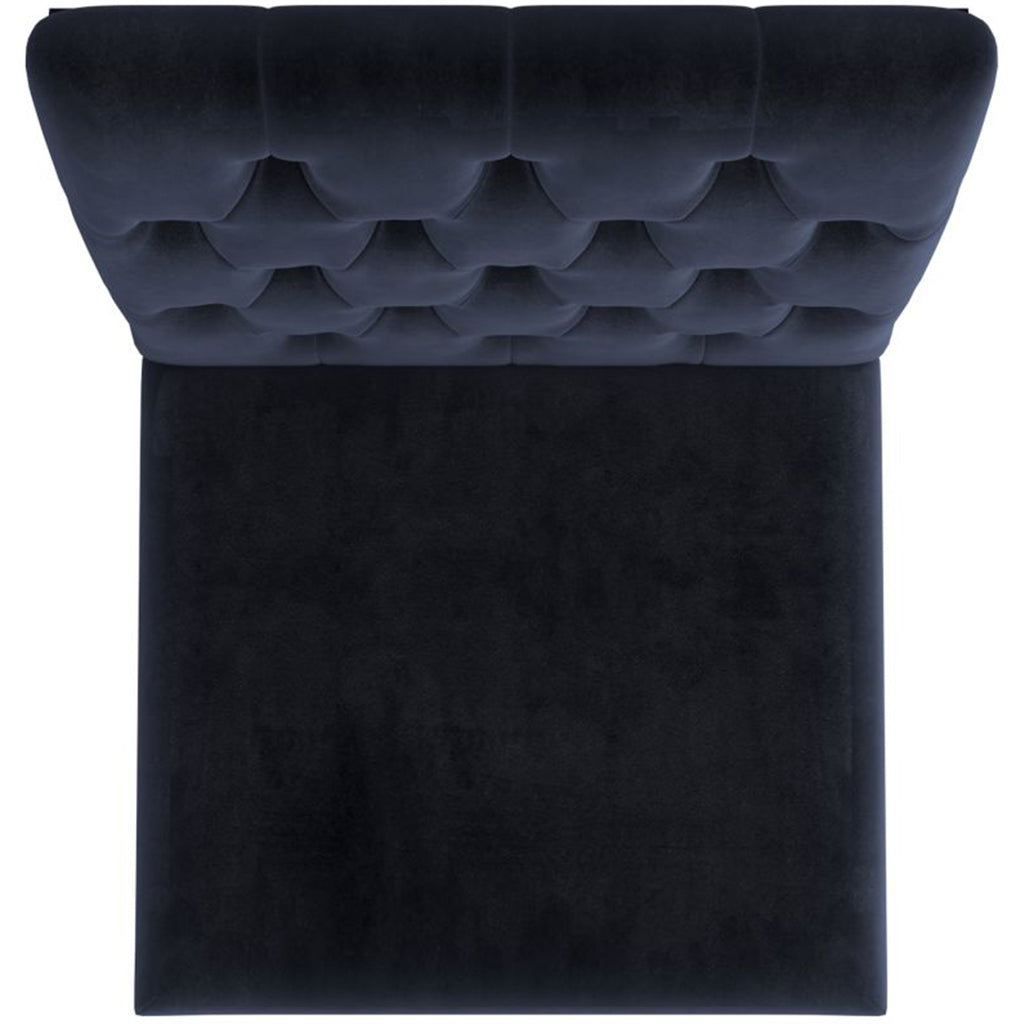 Azul | Black and Gold Velvet Dining Chairs, Set of 2, 202-600BK_GL