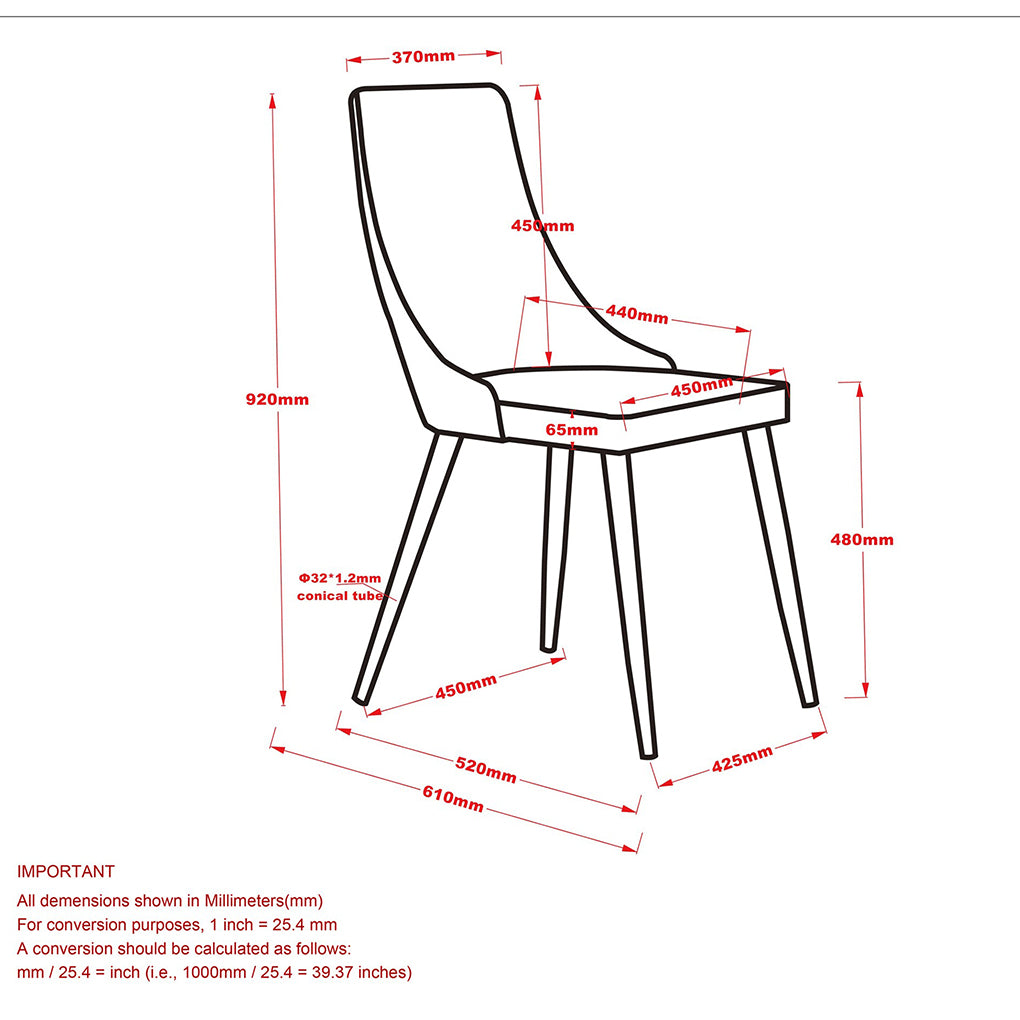 Carmilla | Luxury Velvet Blue and Gold Dining Chairs, Set of 2, 202-353BLU