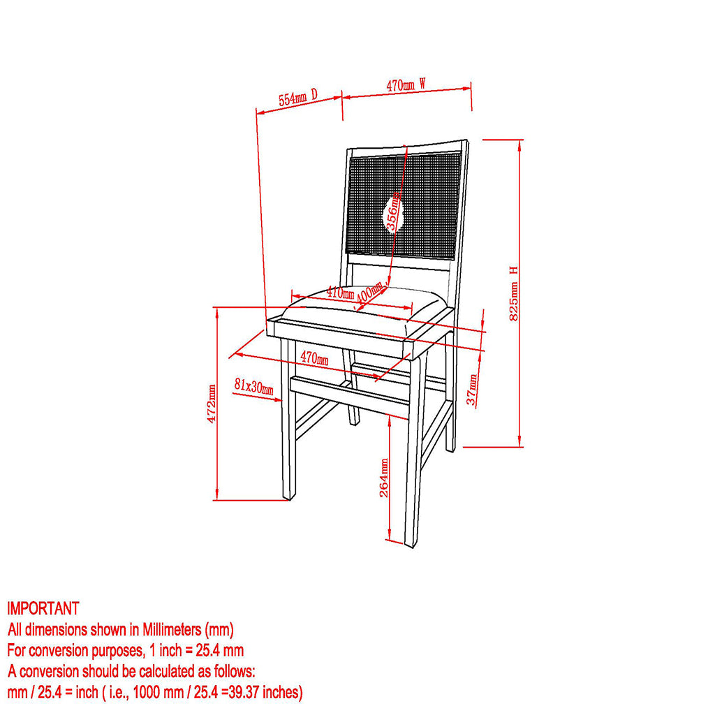 Clive | Linen Mid-Century Modern Dining Chairs, Set of 2, Charcoal, 202-617CH