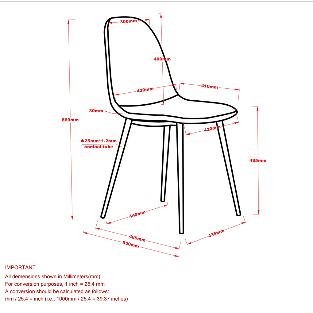 Lyna | Beige Fabric Chairs with Metal Legs, Set of 4, 202-250BG