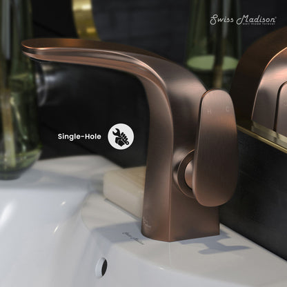 Swiss Madison Chateau Single Hole, Single-Handle, Bathroom Faucet in Oil Rubbed Bronze