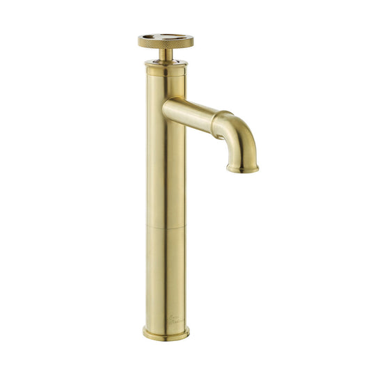 Swiss Madison Avallon Single Hole, Single-Handle Wheel, High Arc Bathroom Faucet in Brushed Gold