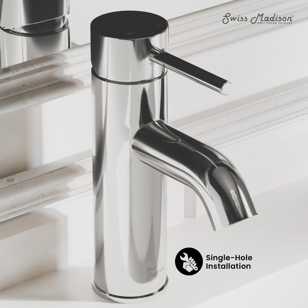 Swiss Madison Ivy Single Hole, Single-Handle, Bathroom Faucet in Chrome
