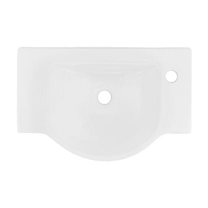 Swiss Madison Chateau 21.5" Right Side Faucet Wall-Mount Bathroom Sink with Chrome Towel Bar