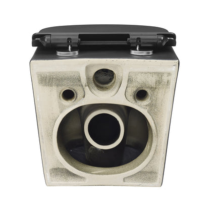 Swiss Madison Calice Wall-Hung Round Toilet Bowl in Matte Black