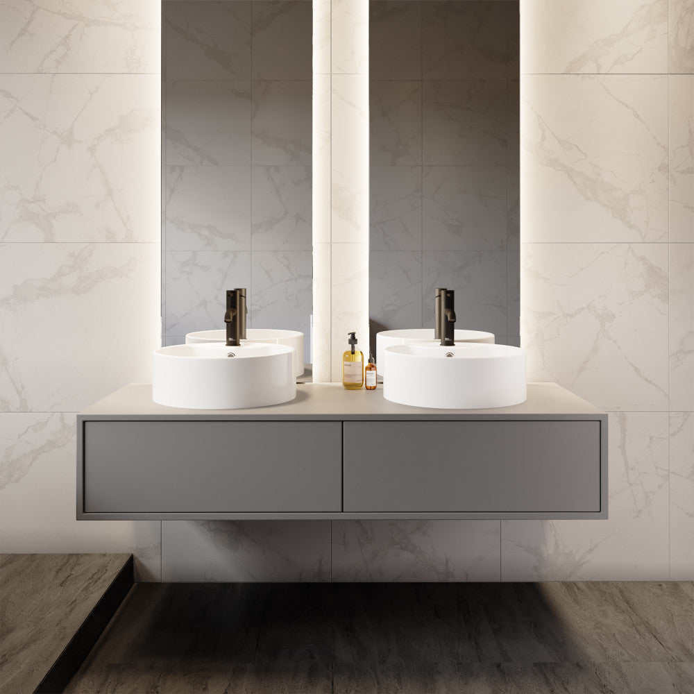 Swiss Madison Monaco Round Vessel Sink with Faucet Mount