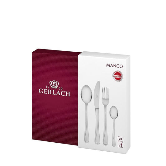 Gerlach MANGO 24 Piece Stainless Steel Flatware Set