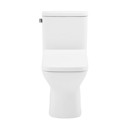 Swiss Madison Carre One-Piece Square Toilet Left Side Flush Handle Toilet 1.28 gpf