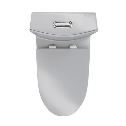 Swiss Madison St. Tropez One-Piece Elongated Toilet Vortex™ Dual-Flush 1.1/1.6 gpf in Glossy Grey