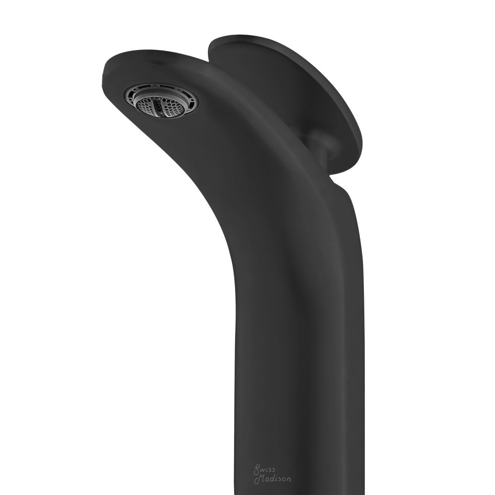 Swiss Madison Sublime Single Hole, Single-Handle, Bathroom Faucet in Matte Black