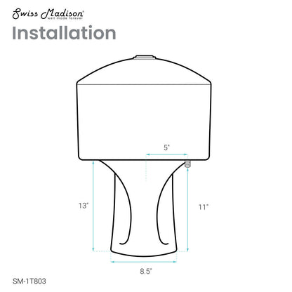 Swiss Madison Chateau One-Piece Elongated Toilet Dual-Flush 1.1/1.6 gpf