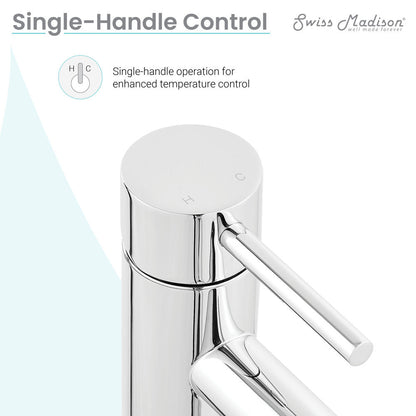 Swiss Madison Ivy Single Hole, Single-Handle, Bathroom Faucet in Chrome