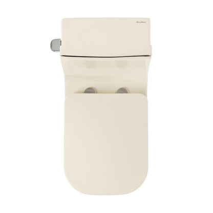 Swiss Madison Concorde One Piece Square Left Side Flush Handle Toilet 1.28 gpf in Bisque