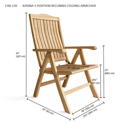 Anderson Teak Katana 5-Position Recliner Armchair