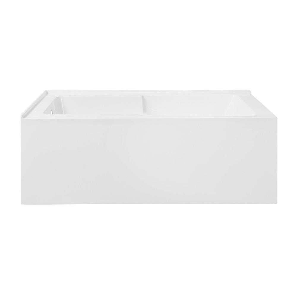 Swiss Madison Claire 60" x 32" Left-Hand Drain Drain Alcove Tub with Corner Apron