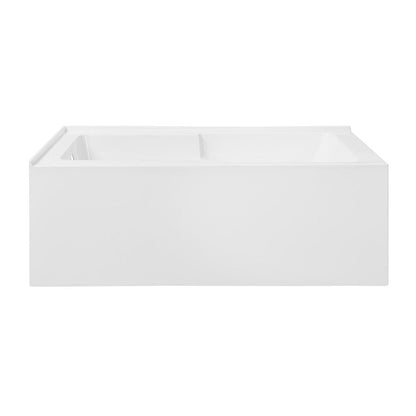 Swiss Madison Claire 60" x 32" Left-Hand Drain Drain Alcove Tub with Corner Apron