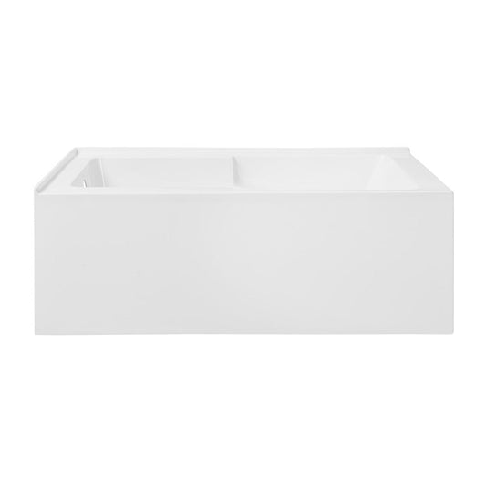 Swiss Madison Claire 60" x 32" Left-Hand Drain Drain Alcove Tub with Corner Apron