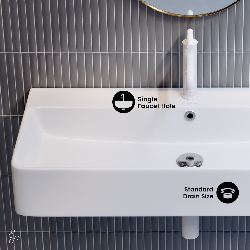 Swiss Madison Carre 36" Rectangle Wall-Mount Bathroom Sink