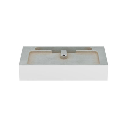 Swiss Madison Concorde 30" Rectangle Console Sink with Matte Black Legs