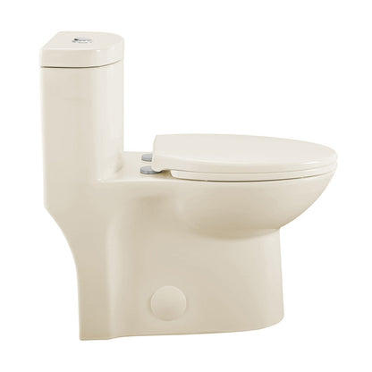 Swiss Madison Sublime One-Piece Elongated Dual-Flush Toilet in Bisque 1.1/1.6 gpf