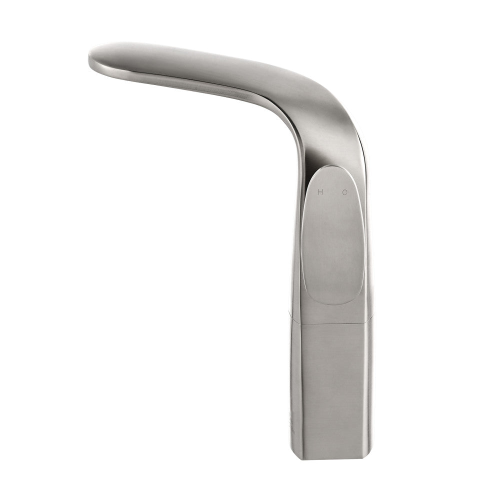 Swiss Madison Chateau Single Hole, Single-Handle, High Arc Bathroom Faucet in Brushed Nickel