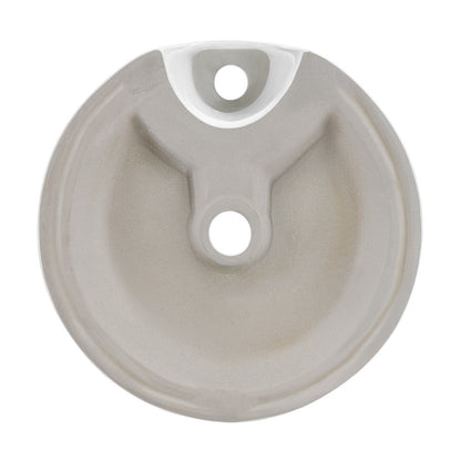 Swiss Madison Monaco 16" Round Console Sink with Faucet Mount, White Basin Brushed Gold Legs