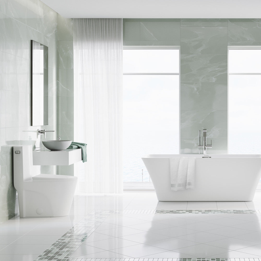 Swiss Madison St. Tropez One-Piece Elongated Toilet Side Flush 1.28 gpf
