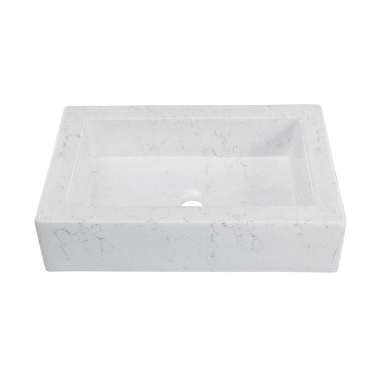 Swiss Madison Voltaire 22" Ceramic Vessel Bathroom Sink in Static White